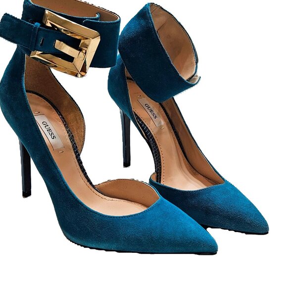 Guess Teal Pumps. Size 7. Worn one time. - Picture 3 of 3